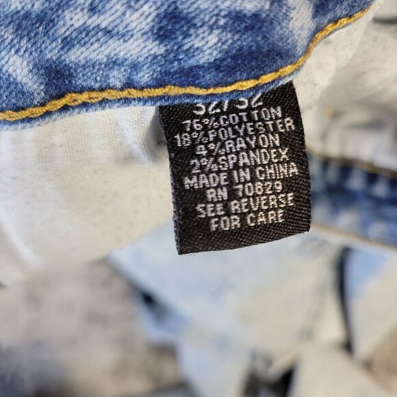 Buckle Black Jeans Mens 32x32 Acid Wash Premium Skinny Flex Distressed - Picture 9 of 16